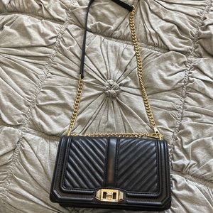 Rebecca Minkoff chevron quilted love crossbody bag